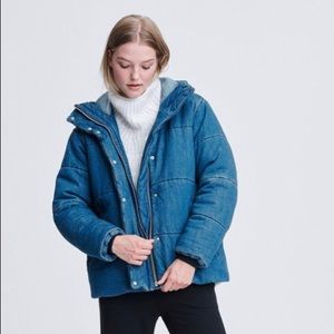 Rag & Bone Japanese Denim Puffer, XS